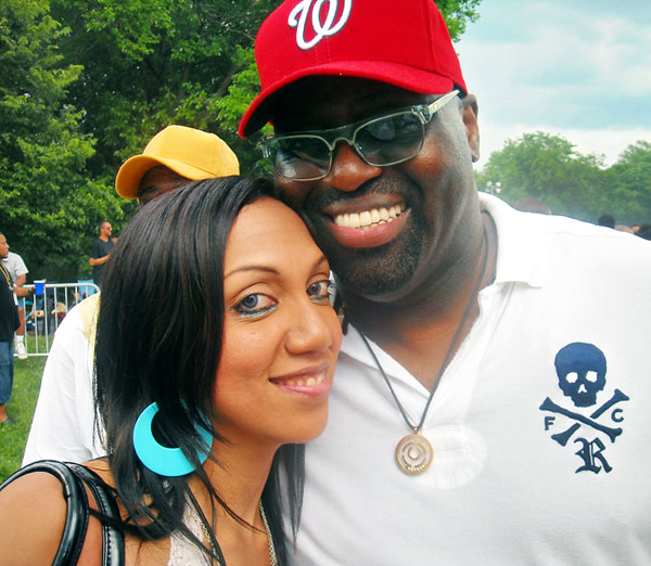 Czarina Mirani & Frankie Knuckles at the Chosen Few Picnic (From 5 Magazine's archives)